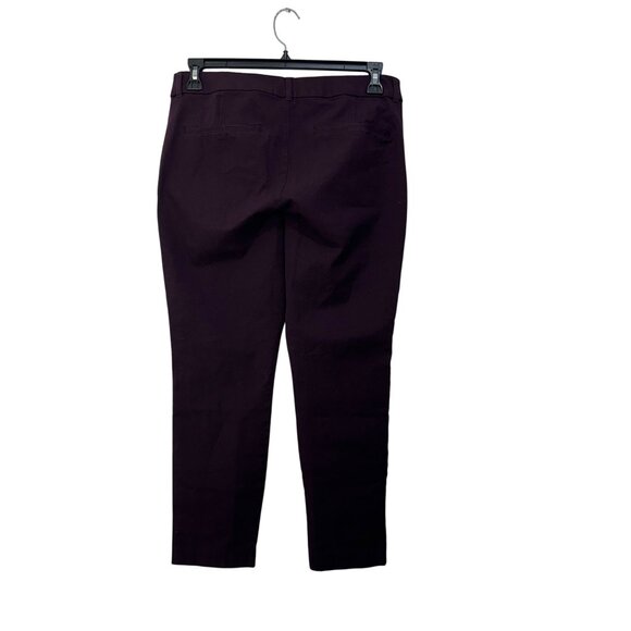 Old Navy Womens High Rise Pixie Skinny Pants Size 12 Purple Stretch Cotton Blend - Picture 2 of 9